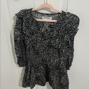 Old Navy Monochrome Textured dress